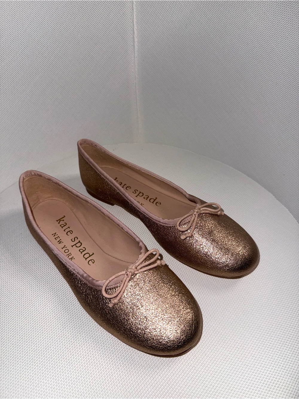 Kate Spade Rose Gold Ballerina Flats